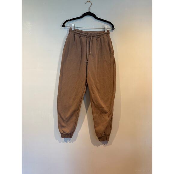 ZARA Brown Fleece-Lined Jogger Sweatpants – Size Small - Picture 1 of 3